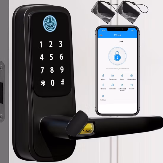 Magnetische sichere Kombinationshardware, digitaler Türgriff, intelligentes Fingerabdruckschloss